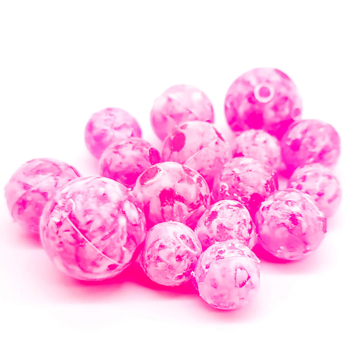 BnR Tackle Soft Beads Mottled Cerise